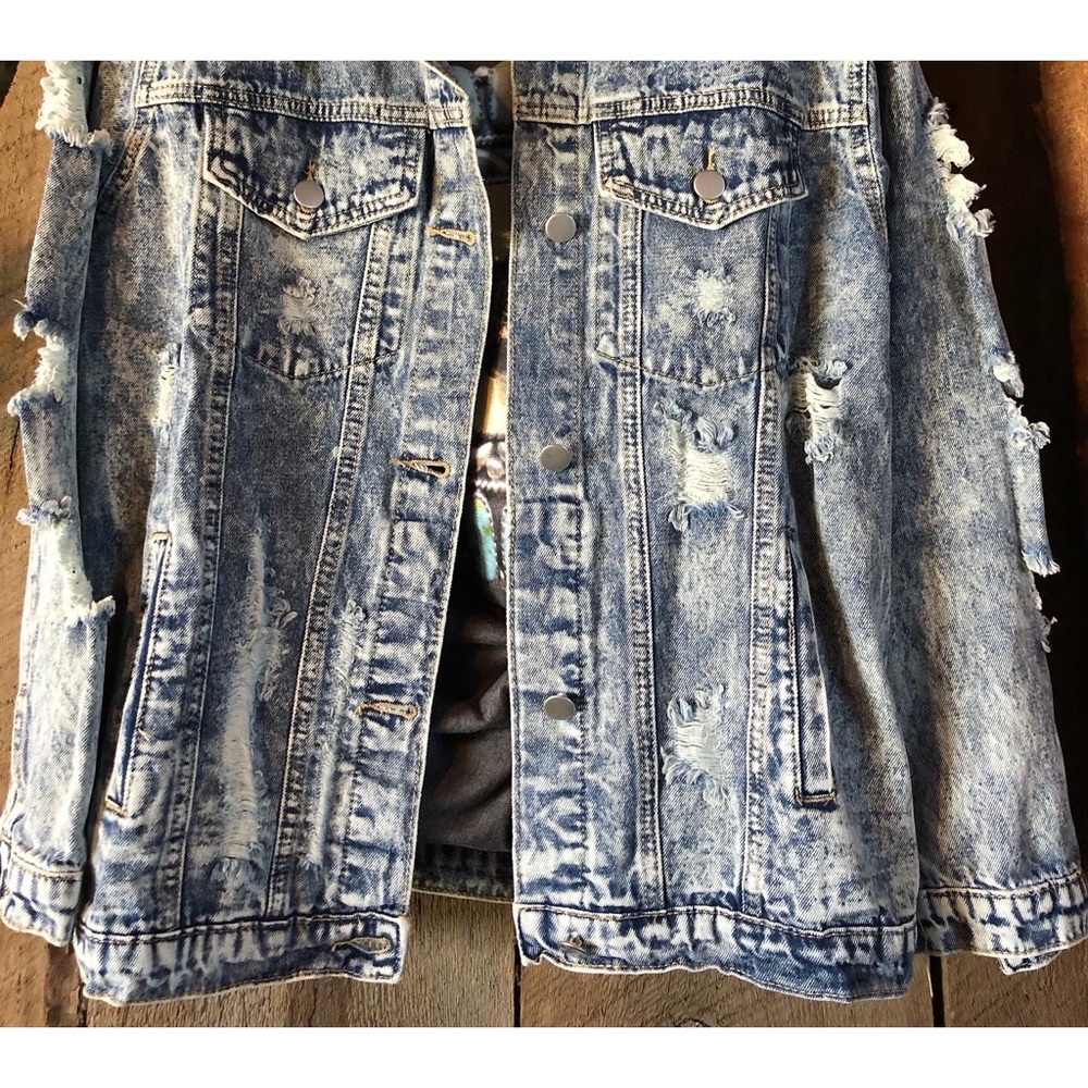 Distressed Denim Jacket